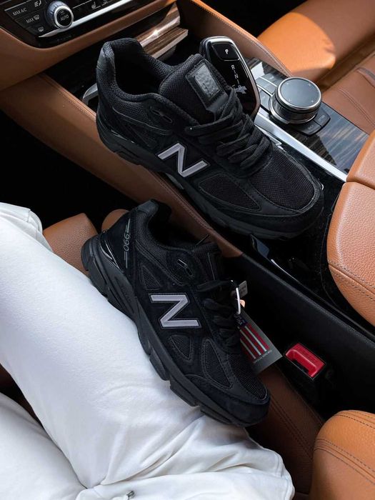 !SALE! Кросівки New Balance 990 V4 Made In USA Triiple Black 41 42 43 44 45