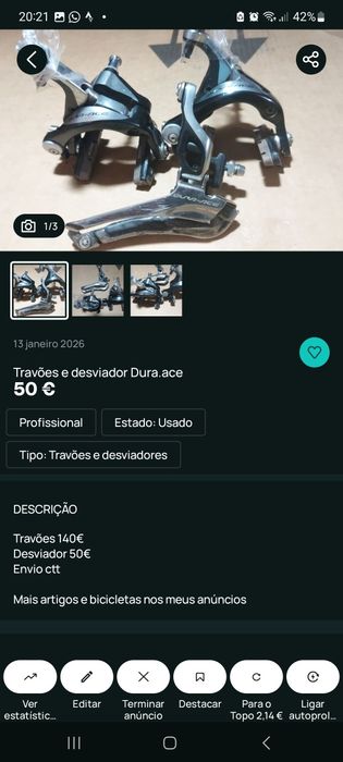 Acessórios e peças para bicicleta saldos oportunidade