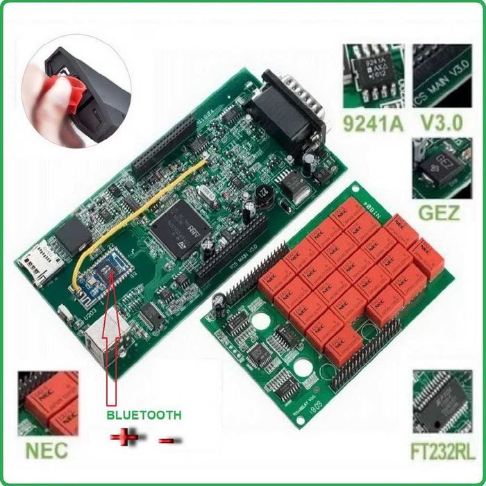 Диагностика V3.0 AutoCom Pro v21.11 и Wow + B/t и Без B/t Двух или Одна платный OBD2 Сканер