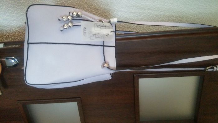 Torebka worek Zara nowa lila fiolet