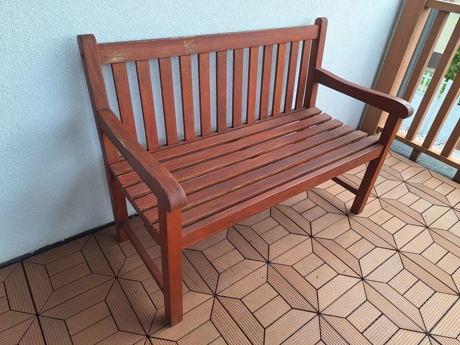 Zestaw mebli ogrodowych ławka krzesło stół ogrodowy