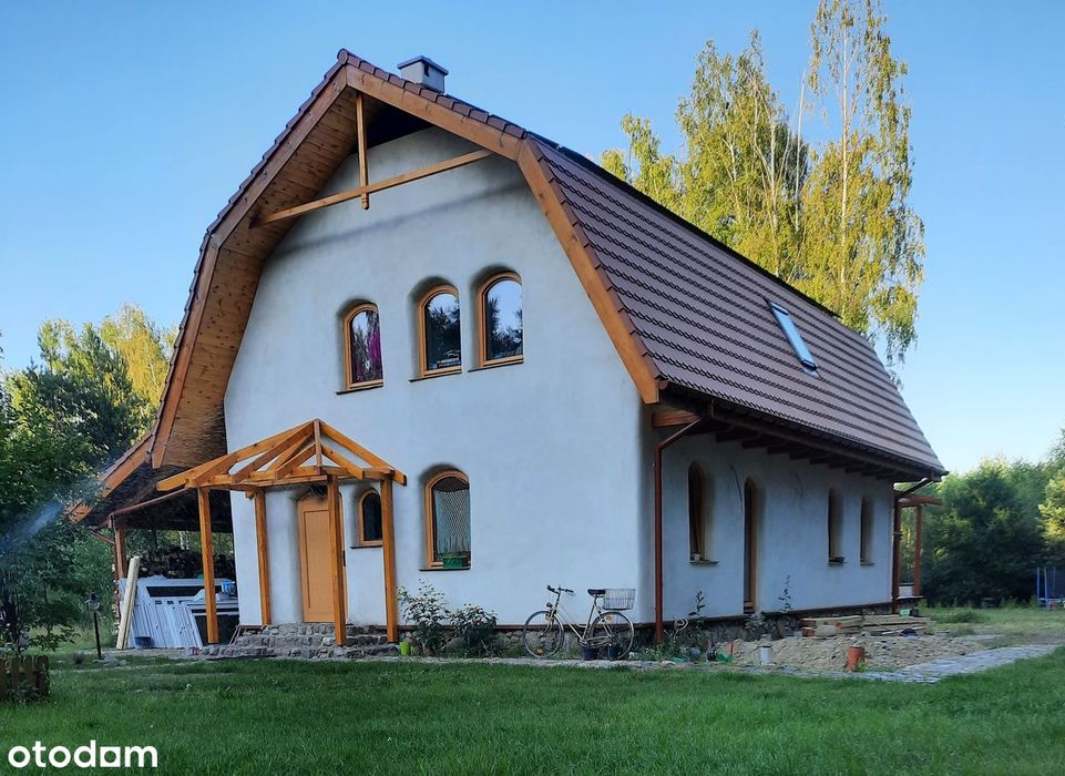 Dom gliniany, super oszczędny, ekologiczny, przy lesie, 156 m²