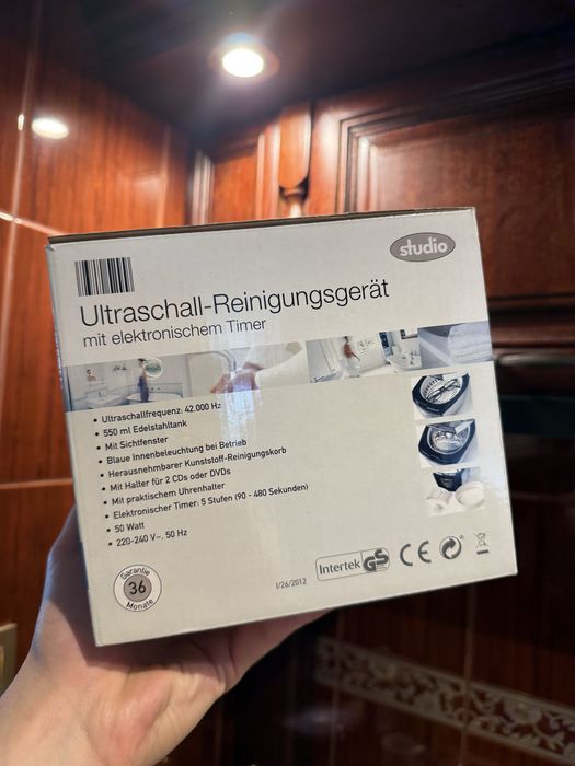 Nowa myjka ultradźwiękowa do biżuterii
