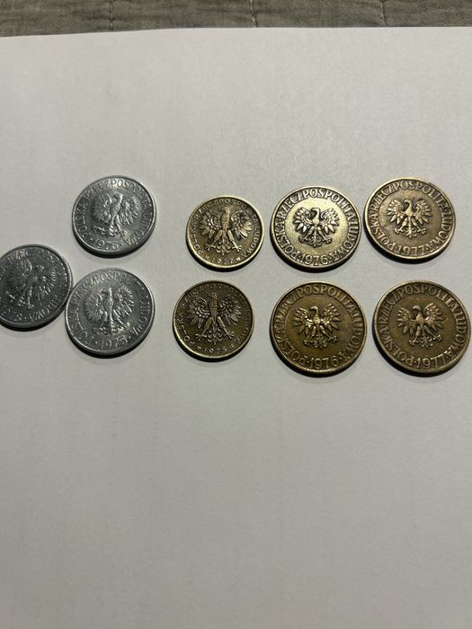 Monety 5 zl 2zl bez znaku mennicy