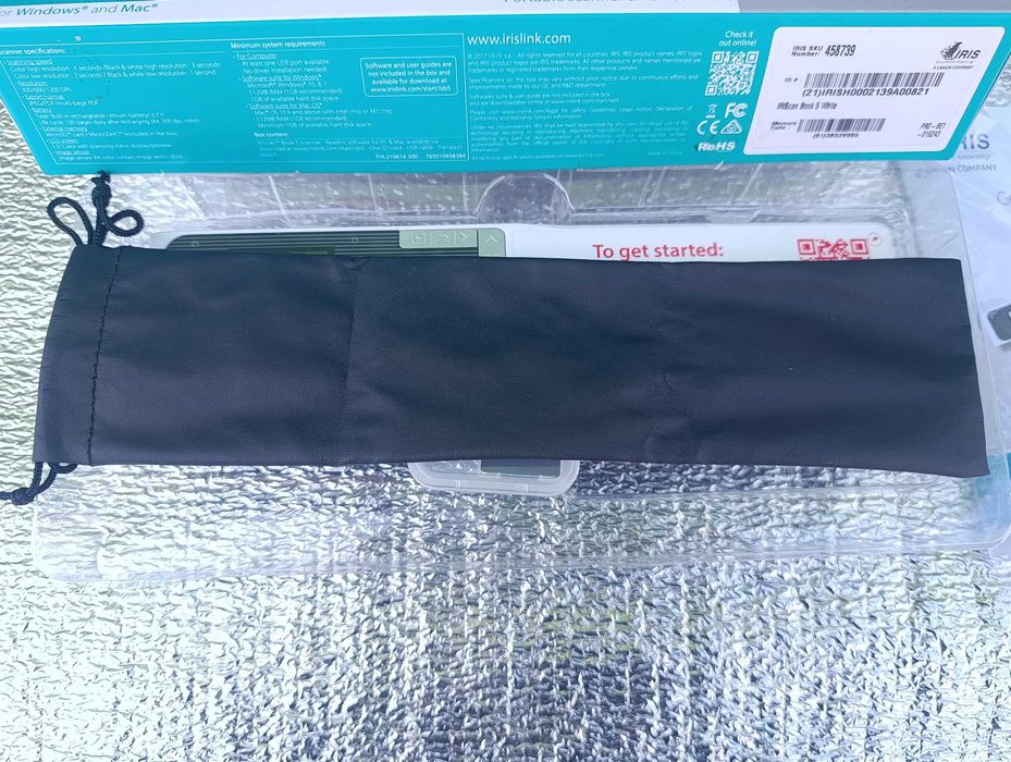 Протяжний портативний Сканер Iris IRISCan Book 5 White (458739)  + Карта памяти microSD