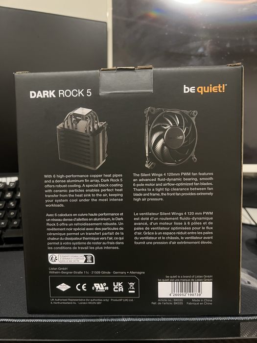 Dark Rock 5 cooler de ar para processador (CPU)