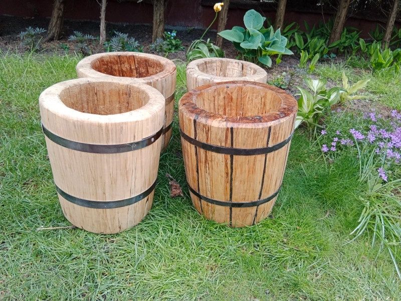 Doniczka donica drewniana