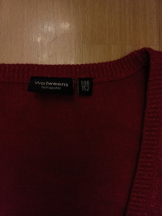 Czerwony sweterek KappAhl 146/152