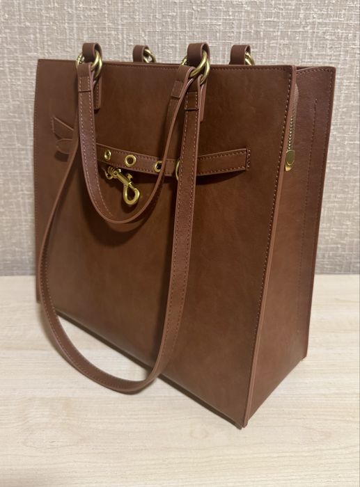 Сумка - тоут Polina & Eiterou, натуральная