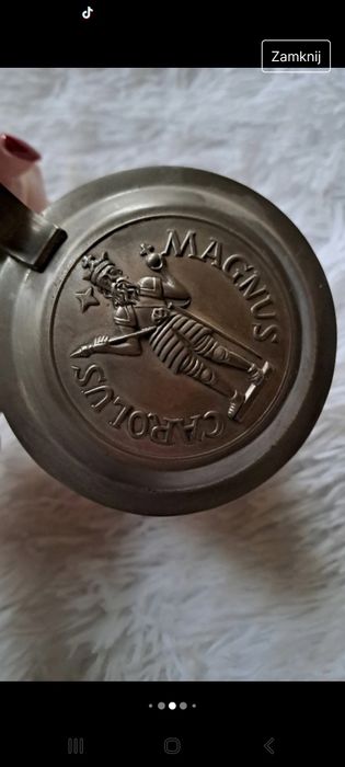 Kufel /pokal do piwa,vintage, Carolus Magnus,piękny