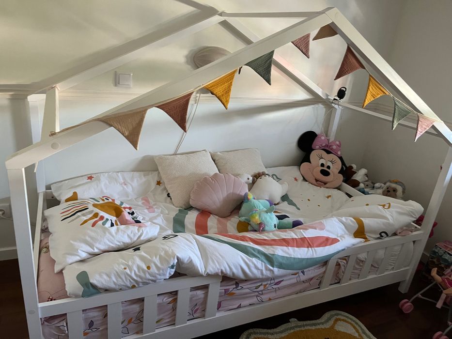 Cama de Criança tipo Montessori branca