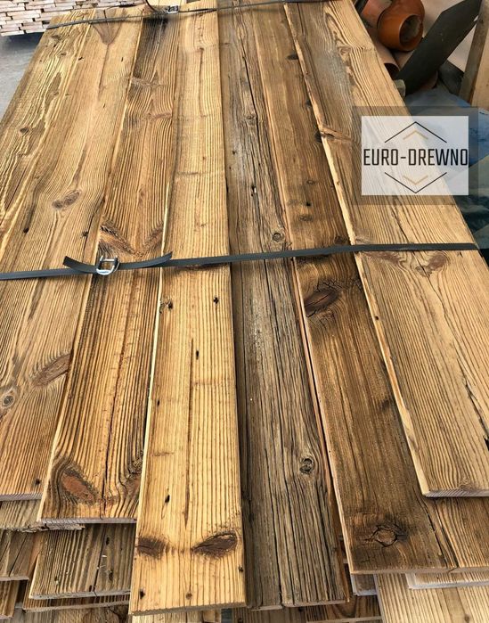deski rustykalne na ścianę stare drewno antyk wystrój wnętrz wysyłka