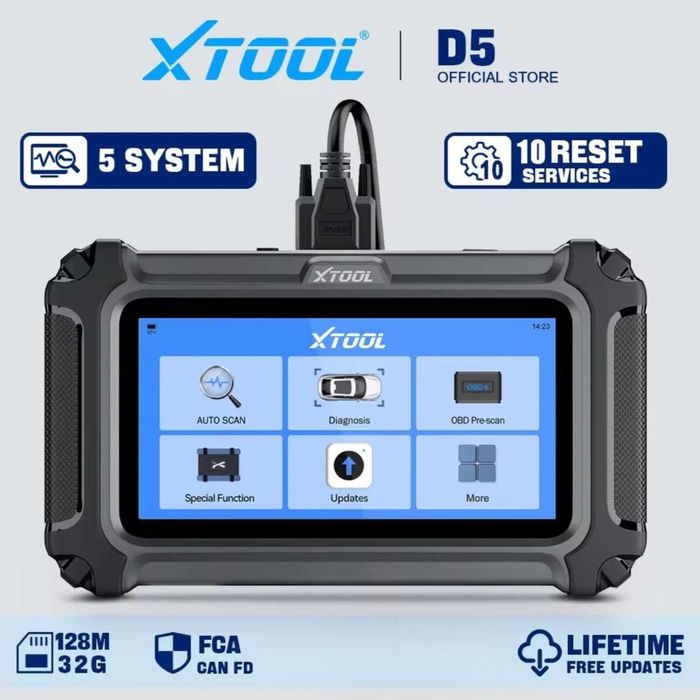XTOOL D5 Tester Diagnostyczny CANFD Polski Bezpłatne Aktualizacje