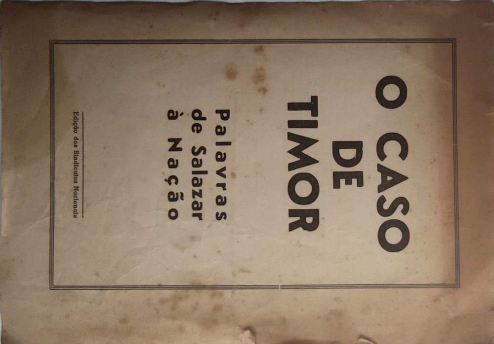 Livro - Pa-5 - O caso de timor - Palavras de salazar à nação