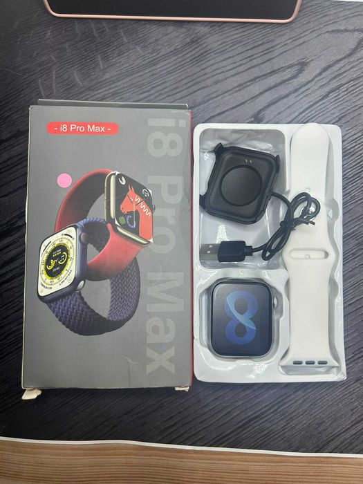 Продам новий смарт годинник Smart Watch I8 Pro Max Black Українська мова