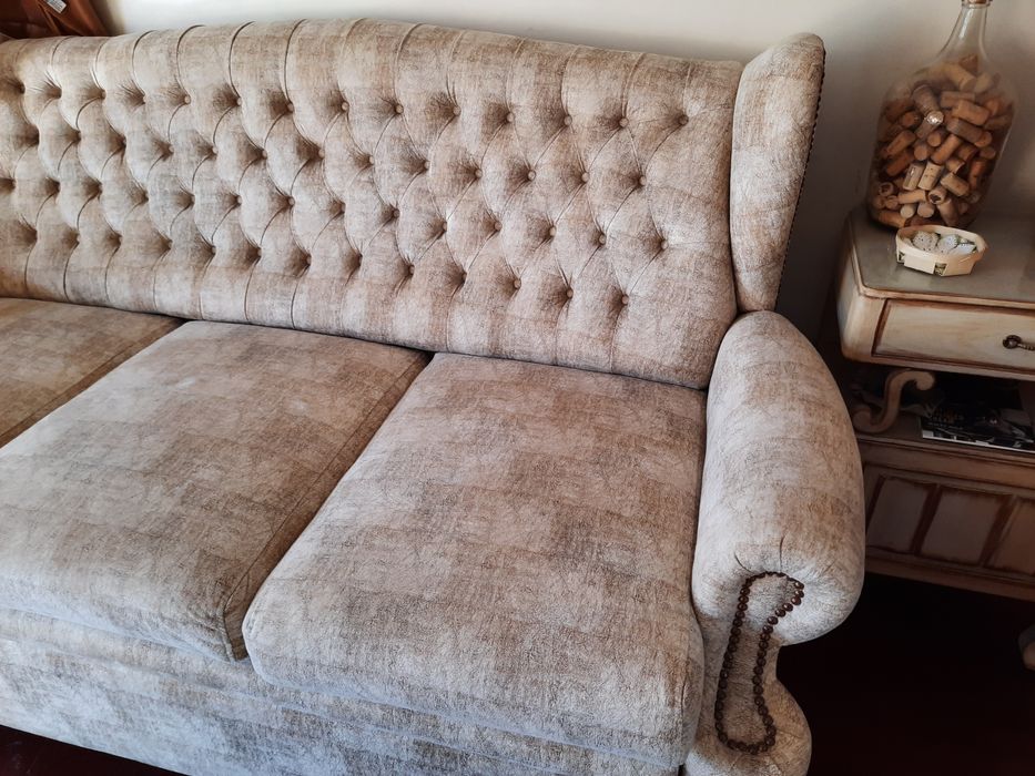 Terno de Sofás Vintage Únicos