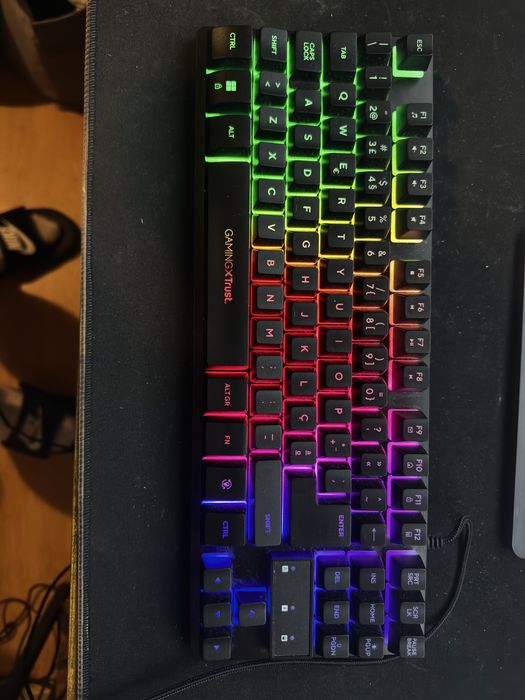 Teclado Gaming trust gxt833 Thado TKL (Membrana - Português - Preto)