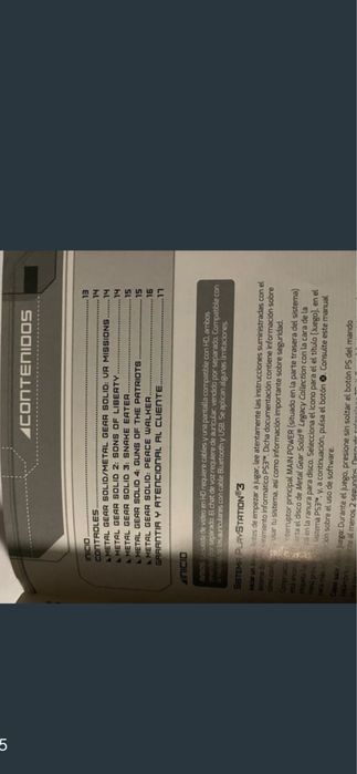 Manual jogo Ps3 Metal Gear Solid The Legacy Collection