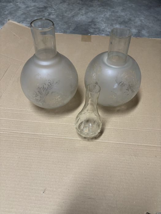 Chaminés em vidro antigas