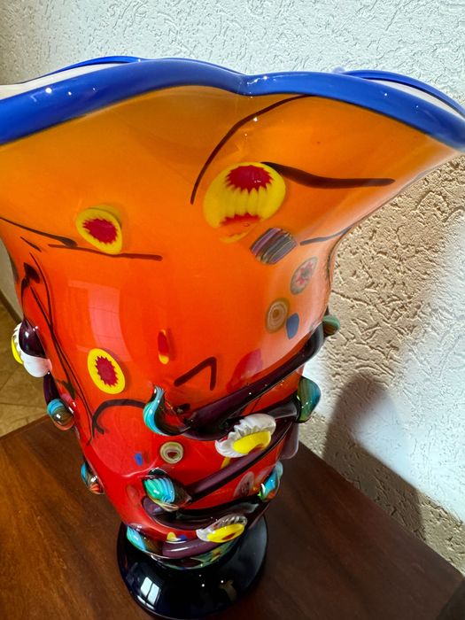 Wazon kolorowy Murano Style-Grube Szkło