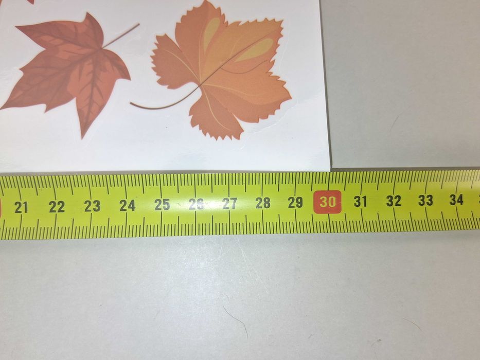 N165 Zestaw 3 Arkusze Naklejki Dekoracyjne Na Okno Ścianę Jesienne Liś