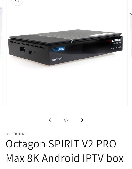 Box octagon spirit pro max 8k com garantia de 30 meses