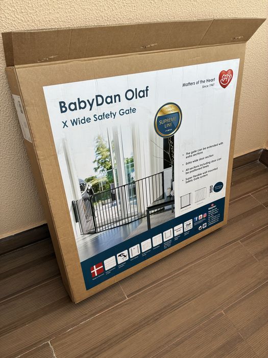 Barreira de Segurança BabyDan Olaf X Wide + Extensão Extra (Completa)
