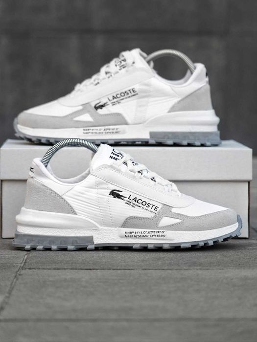 Кросівки чоловічі білі Lacoste Elite Active  White