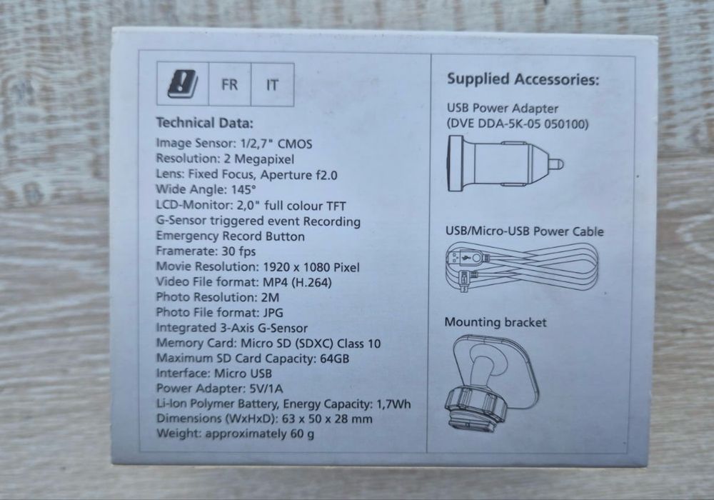 NOWY  Rejestrator jazdy Video kamera Wi-Fi  JVC GC-DRE10