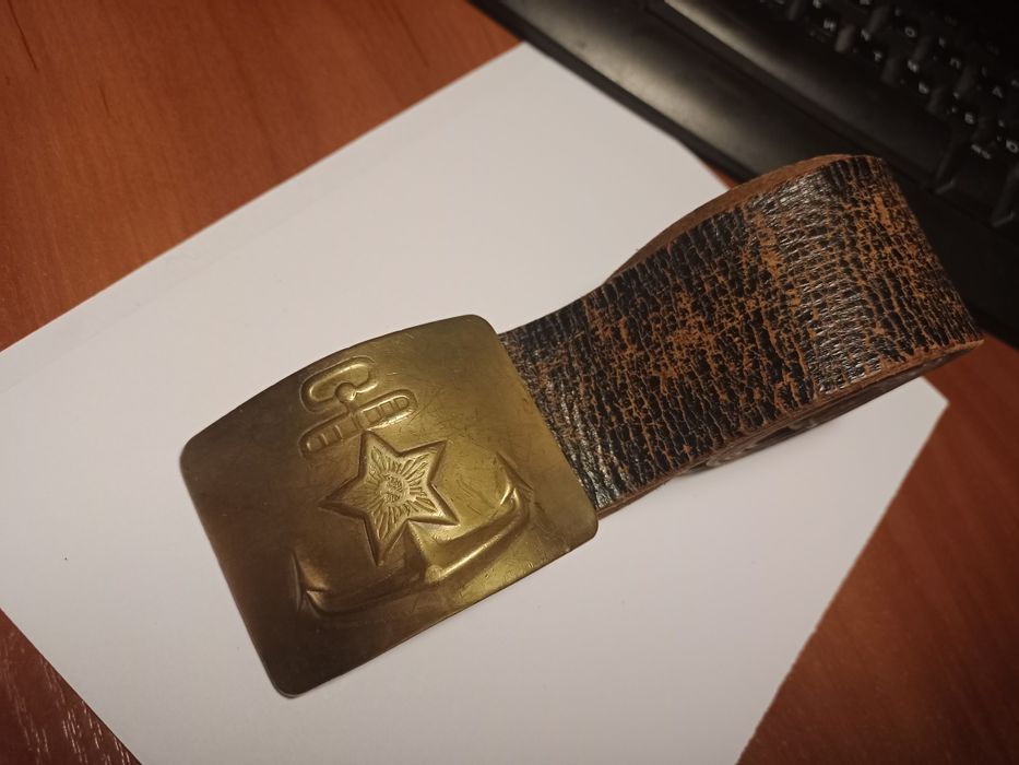 Ремень пояс пряжка бляха флота СССР