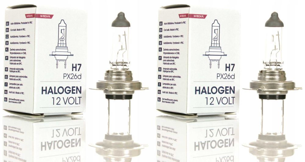 2x Żarówki H7 55W 12V 5500K