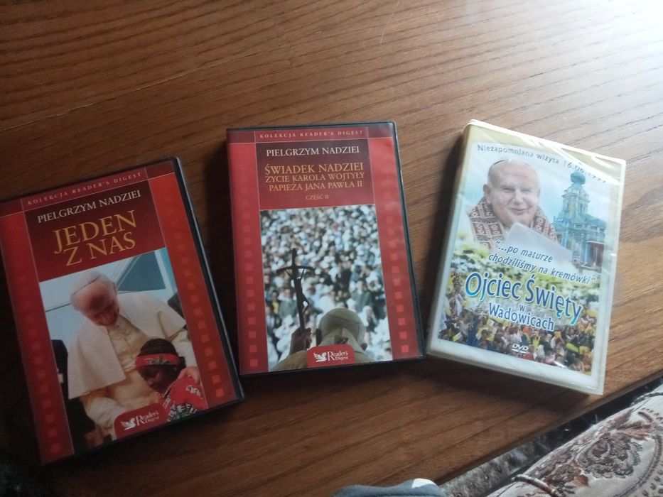 Kolekcja DVD filmy o Janie Pawle życie i pielgrzymki 3 sztuki