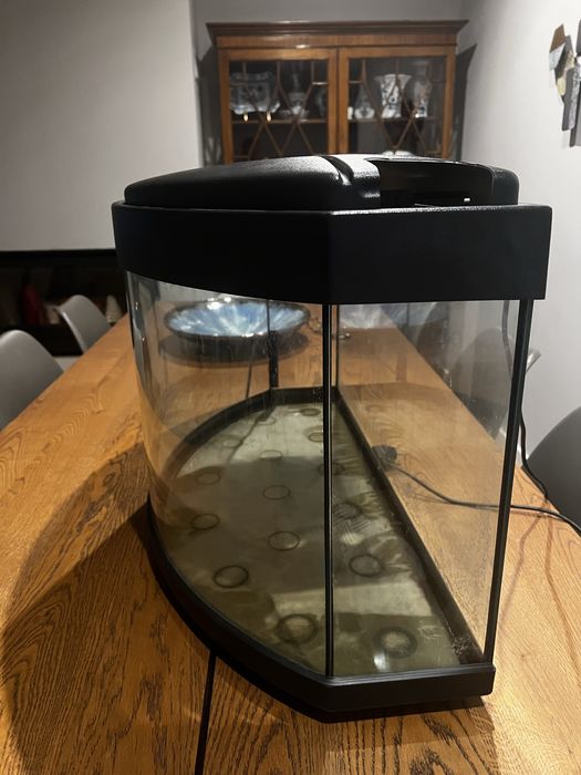 Aquario com frente curva