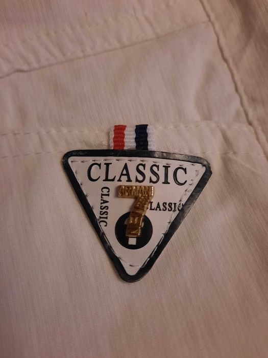 Spodnie białe na gumce