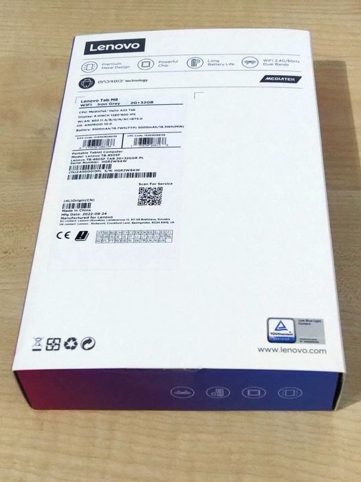 Lenovo Tab M8, używany + oryginalne akcesoria