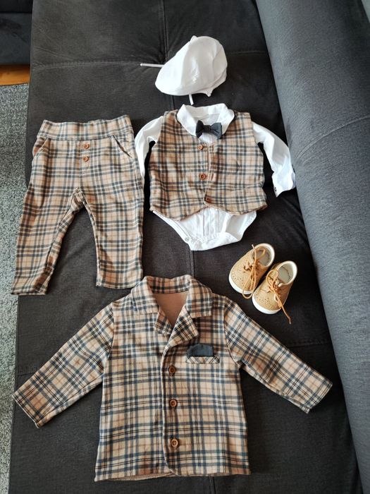 Komplet dla chłopca do chrztu rozm.68