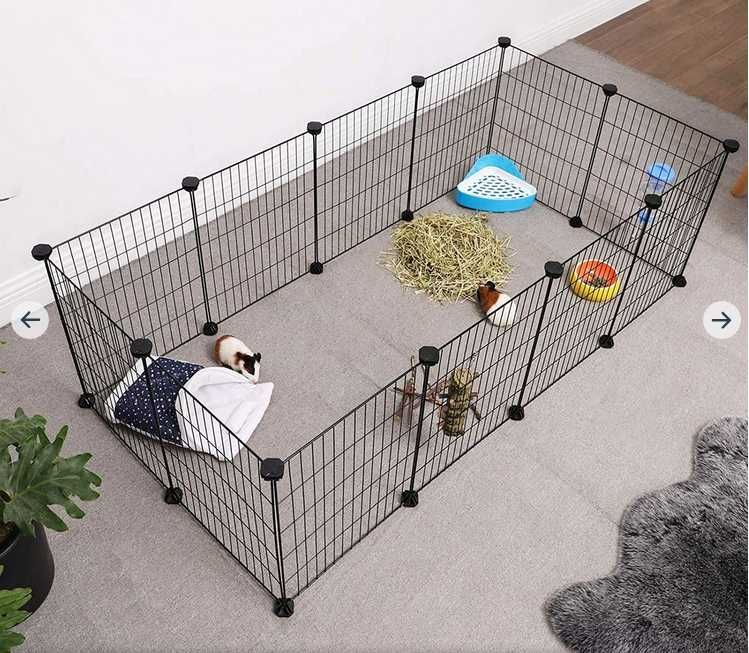 Klatka,kojec,wybieg dla gryzoni,czarny,metal ,modułowy