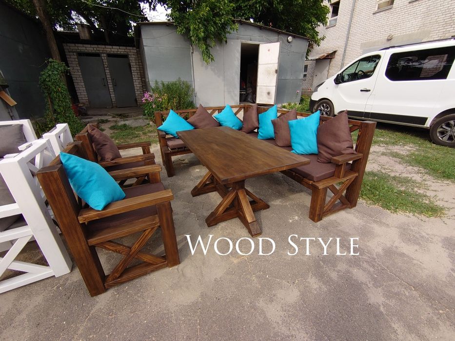 Садовая мебель . Стол . Лавочка . Кресло .