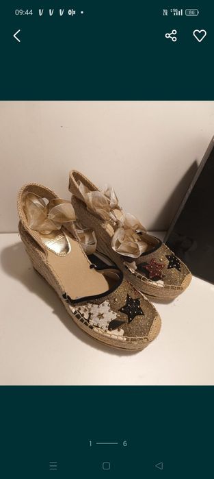 Nowe koturny replay 40 sandaly cekiny gwiazdy hit lato