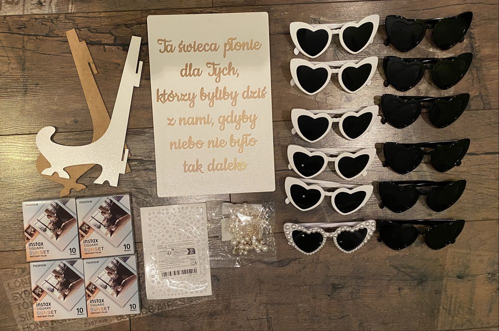 Zestaw gadżetów ślubnych