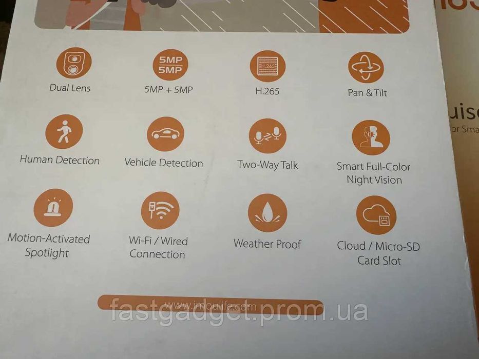 Камера відеонагляду IMOU Cruiser Dual 10 MP (3.6мм)   IPC-S7XP-10M0WED