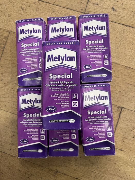 Pack 7 x Cola Especial Papel Parede Metylan - NOVO