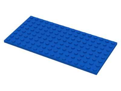 LEGO 92438 Plate 8x16 Blue 1szt