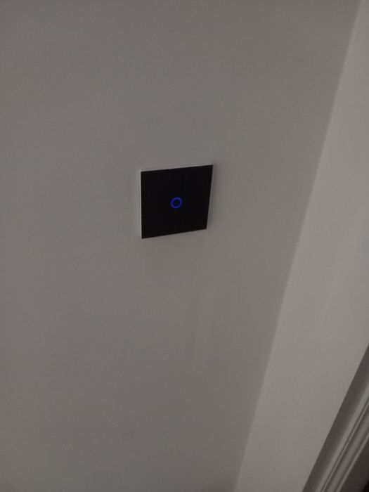 Interruptores Tácteis de Vidro Pretos – Novos