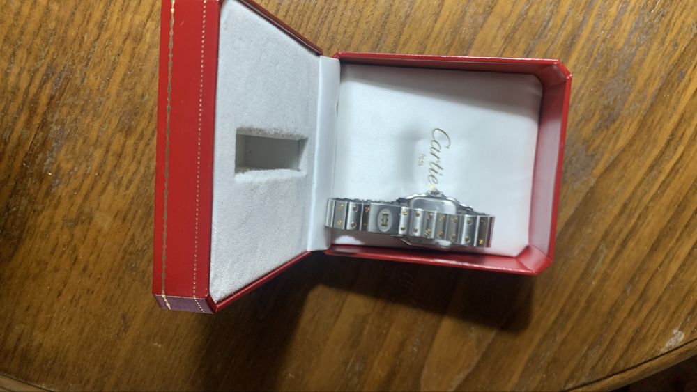 Relogio CARTIER SANTOS original(com gatantia e documentos) aço e ouro  1993