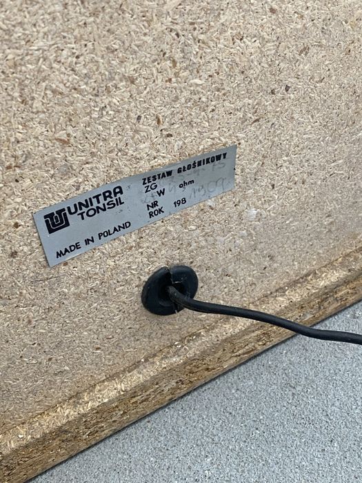 Zestaw Unitra Diora Tonsil radio Junior kolumny 25W ZG C 25-4-57