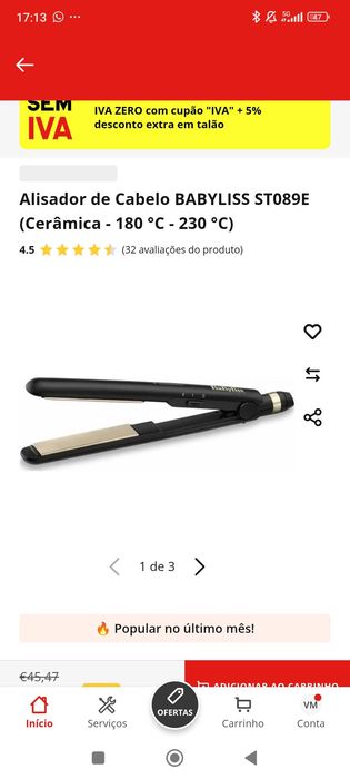 Alisador Babyliss