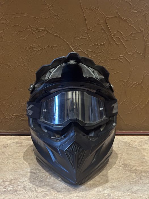 Kask raven airborne evo m + gogle 100%