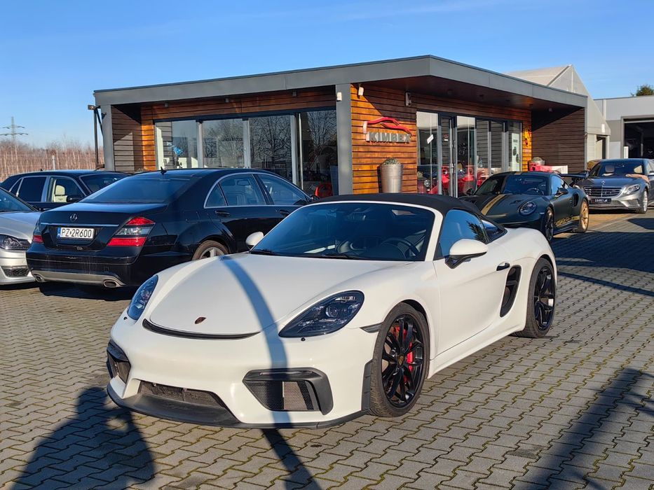 Porsche 718 Spyder Full Sport Chrono+CARBON Fotele+lakierowane dodatki 18900 km ZAMIANA !