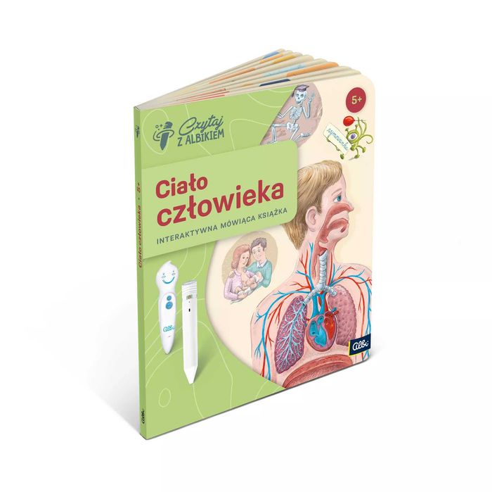 Albik Ciało Człowieka 5+ Interaktywny Zestaw z Mówiącym Piórem NOWOŚĆ